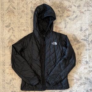 The North Face Black Quilted Hooded Puffer Jacket